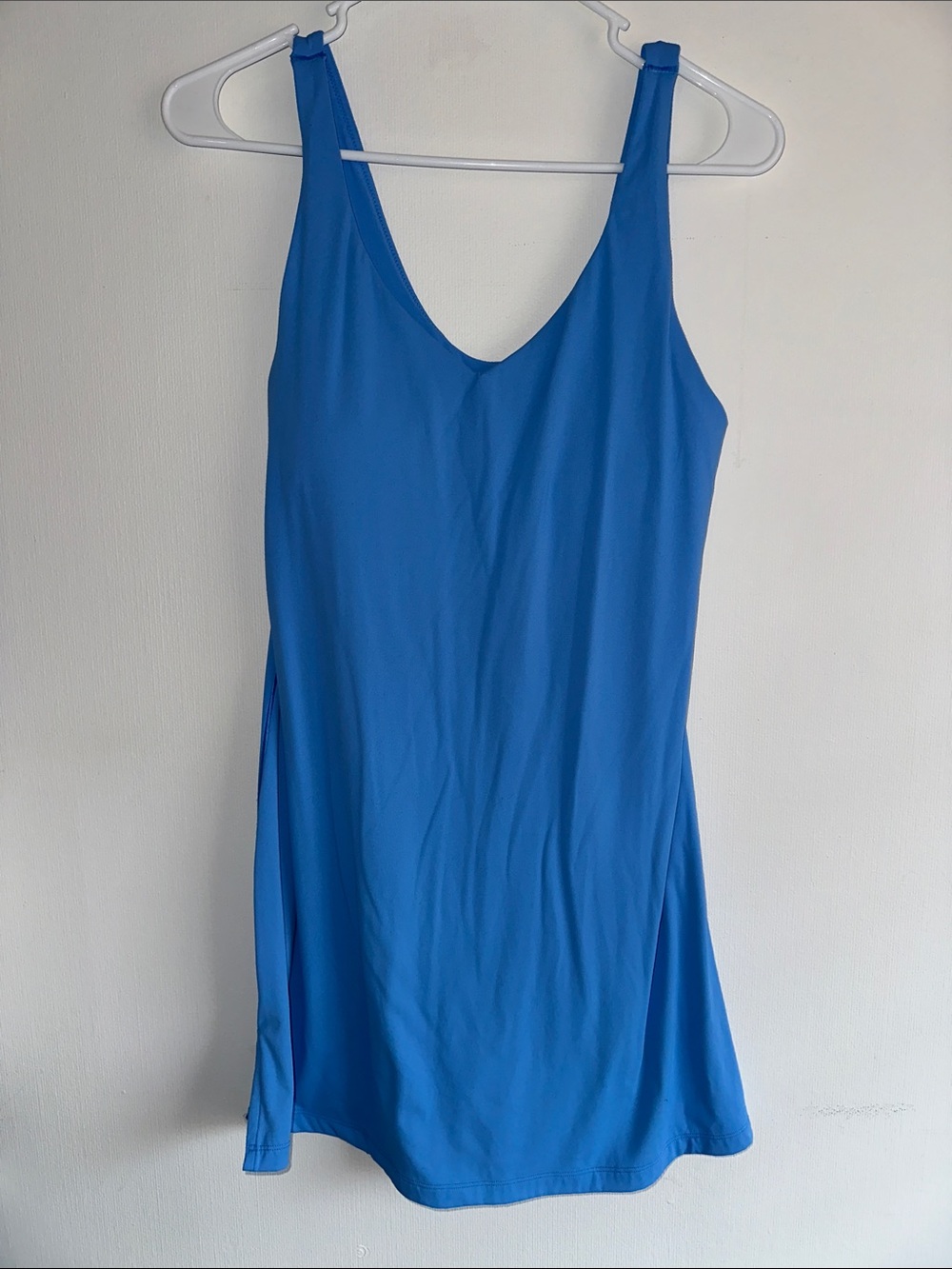 aerie Bright Blue V-Neck Mini Dress